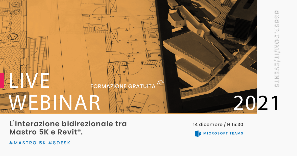 L’interazione bidirezionale tra Mastro 5K e Revit® con il nuovo 8desk.